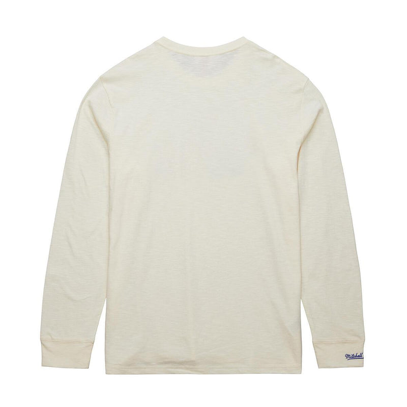 NBA HERITAGE LS SLUB TEE VINTAGE LOGO 76ERS Cream FC8333-P76CREA - Image 2 NBA HERITAGE LS SLUB TEE VINTAGE LOGO 76ERS Cream FC8333-P76CREA - Image 2