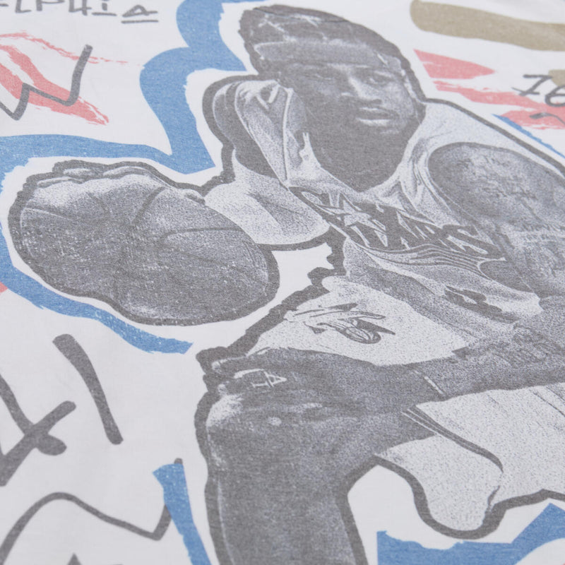 NBA SHOWSTOPPER SS PLAYER TEE VINTAGE LOGO ALL-STAR ALLEN IVERSON - White-Royal - Image 3 NBA SHOWSTOPPER SS PLAYER TEE VINTAGE LOGO ALL-STAR ALLEN IVERSON - White-Royal - Image 3