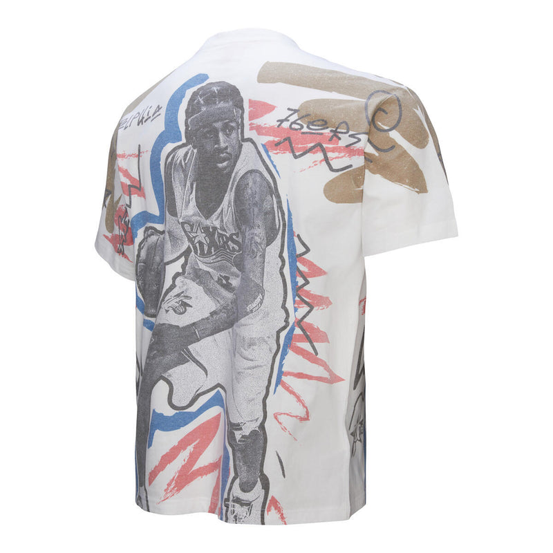 NBA SHOWSTOPPER SS PLAYER TEE VINTAGE LOGO ALL-STAR ALLEN IVERSON - White-Royal - Image 6 NBA SHOWSTOPPER SS PLAYER TEE VINTAGE LOGO ALL-STAR ALLEN IVERSON - White-Royal - Image 6