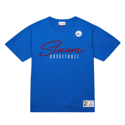 NBA TRAINING DAY PREMIUM SS TEE VINTAGE LOGO 76ERS - Image 1