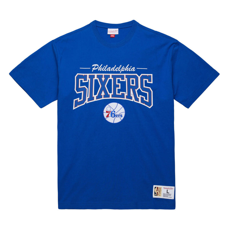 NBA THROW IT BACK SS TEE VINTAGE LOGO 76ERS Royal FC9297-P76ROYA - Image 1 NBA THROW IT BACK SS TEE VINTAGE LOGO 76ERS Royal FC9297-P76ROYA - Image 1