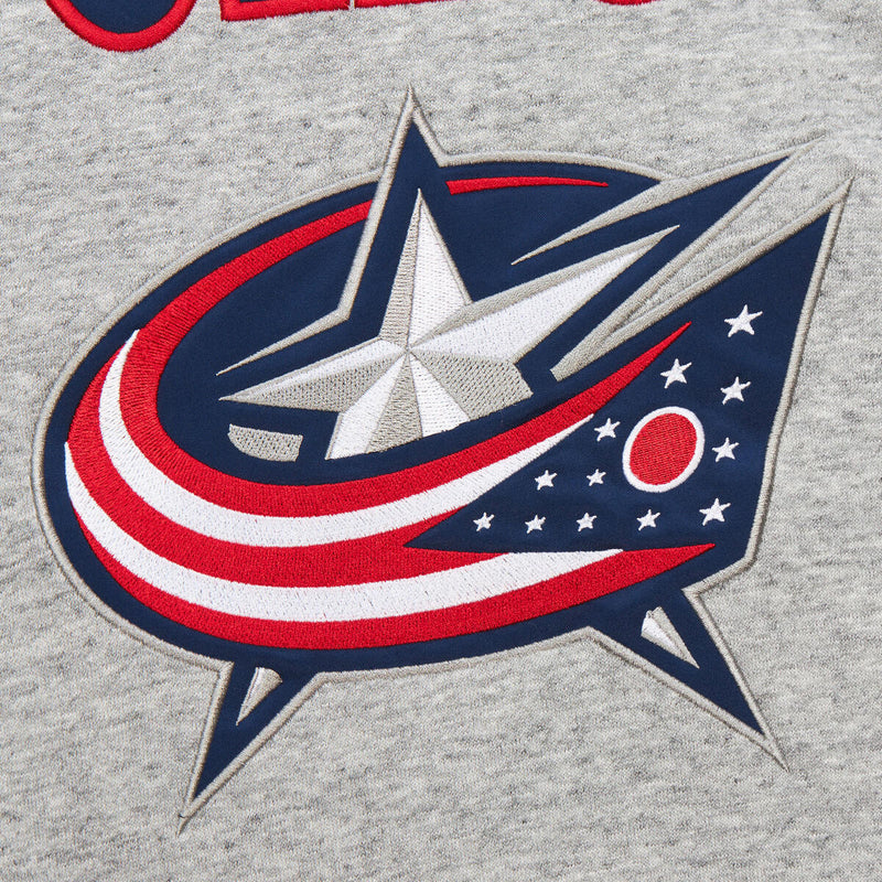 NHL FULL FIELD SATIN FLEECE CREW CURRENT LOGO BLUE JACKETS - Image 3 NHL FULL FIELD SATIN FLEECE CREW CURRENT LOGO BLUE JACKETS - Image 3