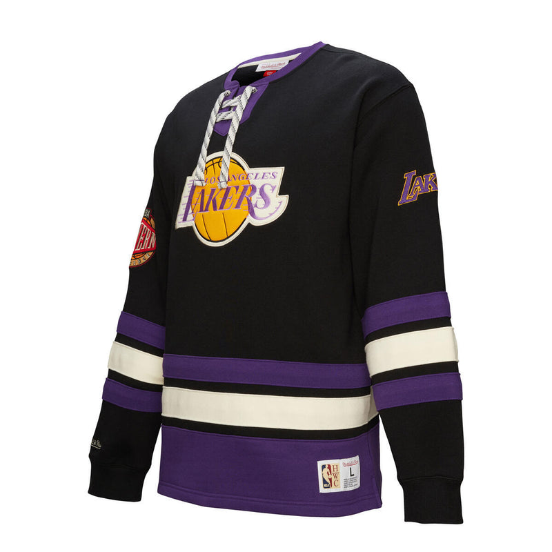 NBA HERITAGE LACE-UP CREW VINTAGE LOGO LAKERS Black FC9654-LALBLCK - Image 8 NBA HERITAGE LACE-UP CREW VINTAGE LOGO LAKERS Black FC9654-LALBLCK - Image 8