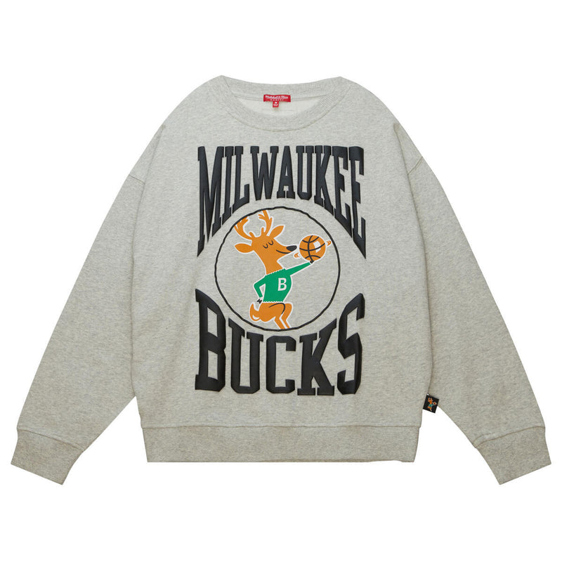 NBA WOMEN'S LOGO LIGHTWEIGHT CREW 3.0 BUCKS - Image 1 NBA WOMEN'S LOGO LIGHTWEIGHT CREW 3.0 BUCKS - Image 1