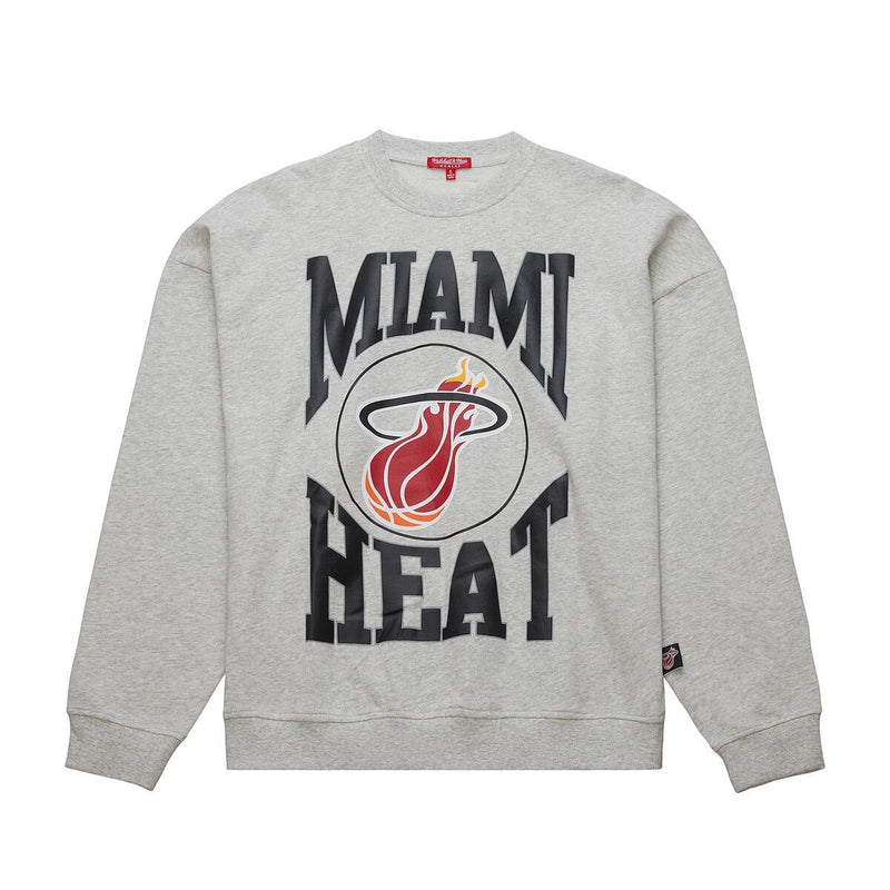 NBA WOMEN'S LOGO LIGHTWEIGHT CREW 3.0 HEAT - Image 1 NBA WOMEN'S LOGO LIGHTWEIGHT CREW 3.0 HEAT - Image 1