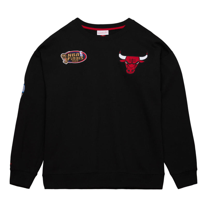 NBA TEAM FIRST SATIN FLEECE CREW BULLS - Image 1 NBA TEAM FIRST SATIN FLEECE CREW BULLS - Image 1