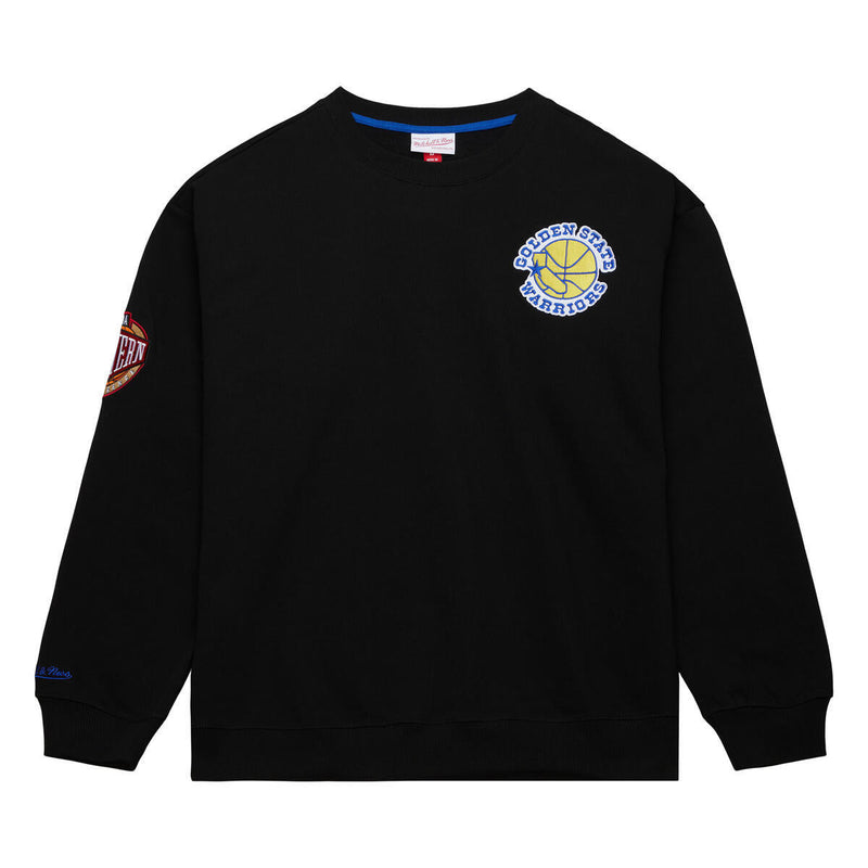 NBA TEAM FIRST SATIN FLEECE CREW WARRIORS - Image 1 NBA TEAM FIRST SATIN FLEECE CREW WARRIORS - Image 1