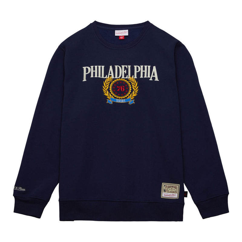 NBA COLLEGIATE CREW FLEECE 76ERS - Navy - Image 1 NBA COLLEGIATE CREW FLEECE 76ERS - Navy - Image 1