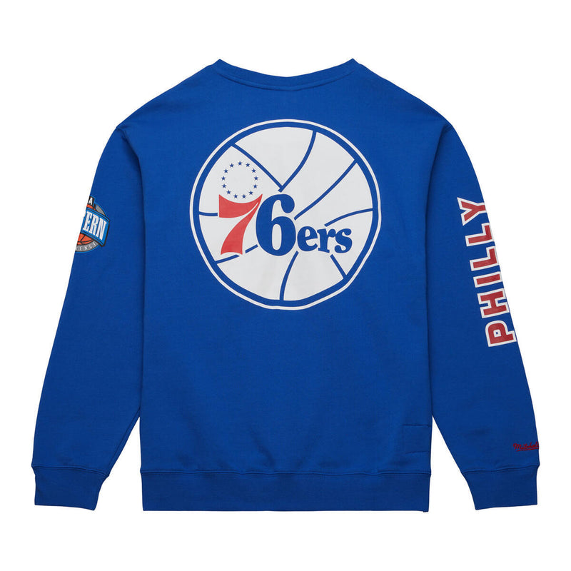 NBA THERE AND BACK FLEECE CREW 76ERS Royal FCPO6338-P76YYPPPROYA - Image 5 NBA THERE AND BACK FLEECE CREW 76ERS Royal FCPO6338-P76YYPPPROYA - Image 5