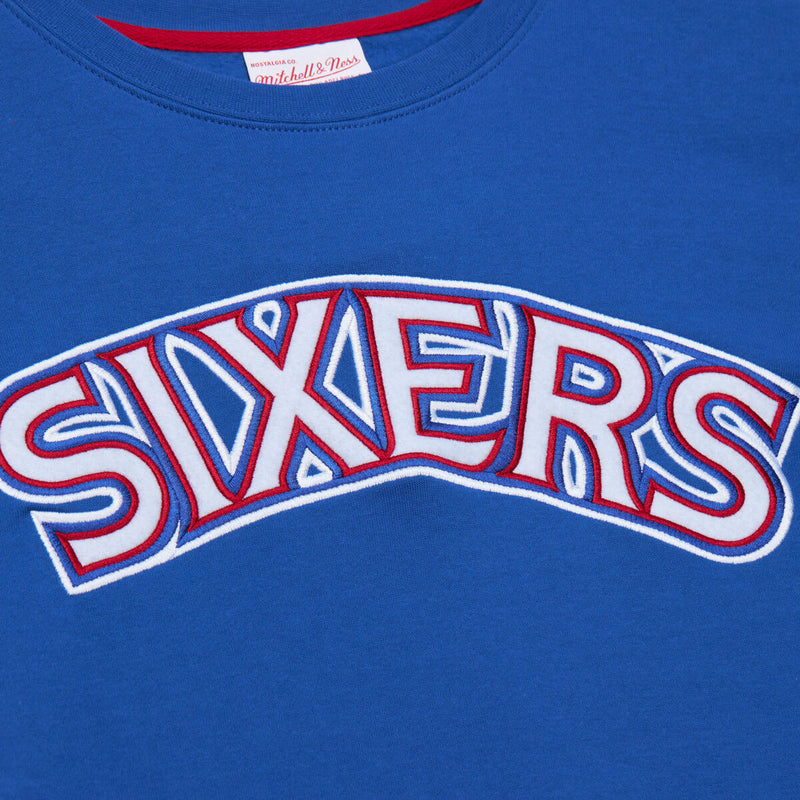 NBA THERE AND BACK FLEECE CREW 76ERS Royal FCPO6338-P76YYPPPROYA - Image 4 NBA THERE AND BACK FLEECE CREW 76ERS Royal FCPO6338-P76YYPPPROYA - Image 4