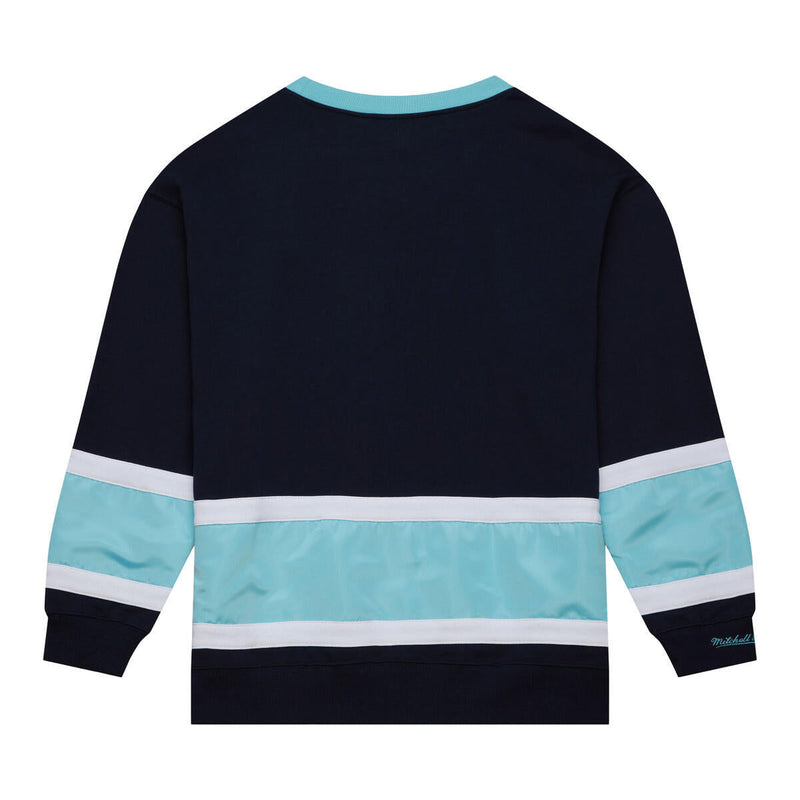 NHL SATIN INSERT FLEECE CREW CL KRAKEN Navy FCPO6567-SKRYYPPPNAVY - Image 2 NHL SATIN INSERT FLEECE CREW CL KRAKEN Navy FCPO6567-SKRYYPPPNAVY - Image 2