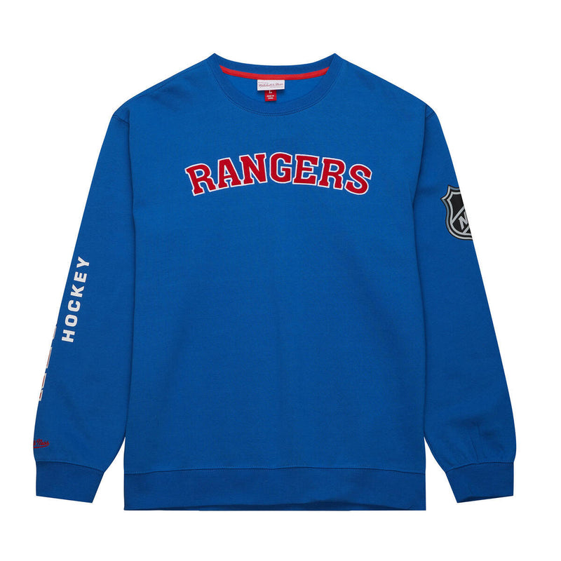 NHL THERE AND BACK FLEECE CREW CURRENT LOGO RANGERS Royal FCPO6577-NYAYYPPPROYA - Image 1 NHL THERE AND BACK FLEECE CREW CURRENT LOGO RANGERS Royal FCPO6577-NYAYYPPPROYA - Image 1