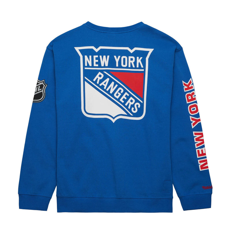 NHL THERE AND BACK FLEECE CREW CURRENT LOGO RANGERS Royal FCPO6577-NYAYYPPPROYA - Image 2 NHL THERE AND BACK FLEECE CREW CURRENT LOGO RANGERS Royal FCPO6577-NYAYYPPPROYA - Image 2