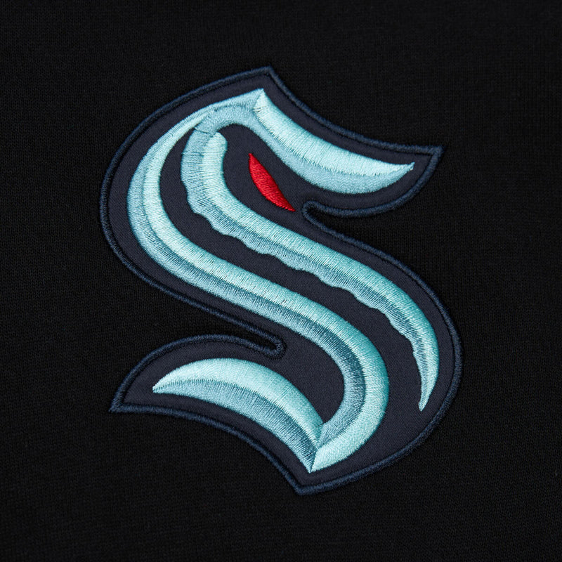 NHL TEAM FIRST SATIN FLEECE CREW CURRENT LOGO KRAKEN Black FCPO6578-SKRYYPPPBLCK - Image 3 NHL TEAM FIRST SATIN FLEECE CREW CURRENT LOGO KRAKEN Black FCPO6578-SKRYYPPPBLCK - Image 3