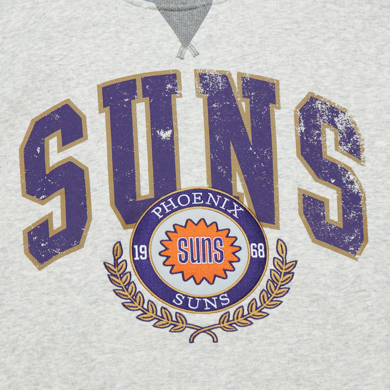 NBA PREMIUM FLEECE CREW VINTAGE LOGO SUNS Grey Heather FCPO6603-PSUYYPPPGYHT - Image 3 NBA PREMIUM FLEECE CREW VINTAGE LOGO SUNS Grey Heather FCPO6603-PSUYYPPPGYHT - Image 3