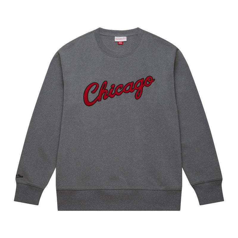 NBA SNOW WASHED FLEECE CREW BULLS Grey Heather FCPO6658-CBUYYPPPGYHT - Image 1 NBA SNOW WASHED FLEECE CREW BULLS Grey Heather FCPO6658-CBUYYPPPGYHT - Image 1