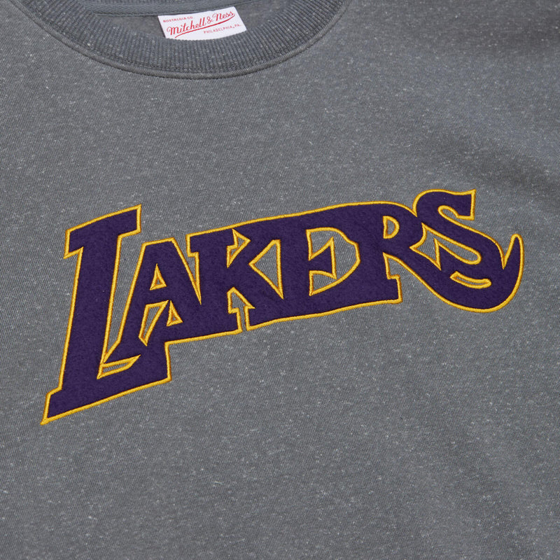 NBA SNOW WASHED FLEECE CREW LAKERS Grey Heather FCPO6658-LALYYPPPGYHT - Image 3 NBA SNOW WASHED FLEECE CREW LAKERS Grey Heather FCPO6658-LALYYPPPGYHT - Image 3