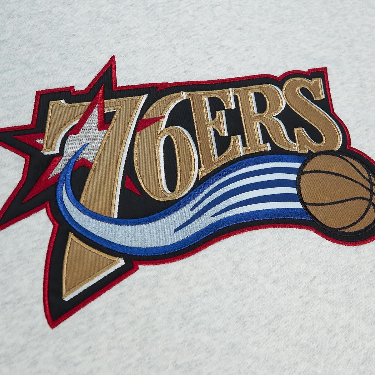 NBA PLAYOFF WIN 2.0 CREW VINTAGE 76ERS Grey Heather FCPO6736-P76YYPPPGYHT - Image 2
