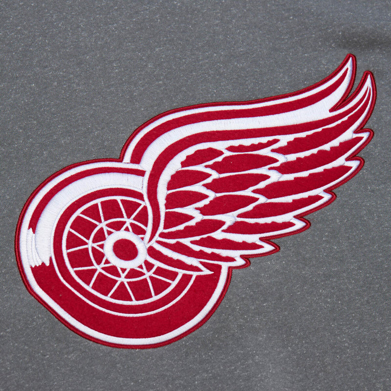 NHL SNOW WASHED FLEECE CREW CURRENT LOGO RED WINGS Grey Heather FCPO7541-DRWYYPPPGYHT - Image 3 NHL SNOW WASHED FLEECE CREW CURRENT LOGO RED WINGS Grey Heather FCPO7541-DRWYYPPPGYHT - Image 3