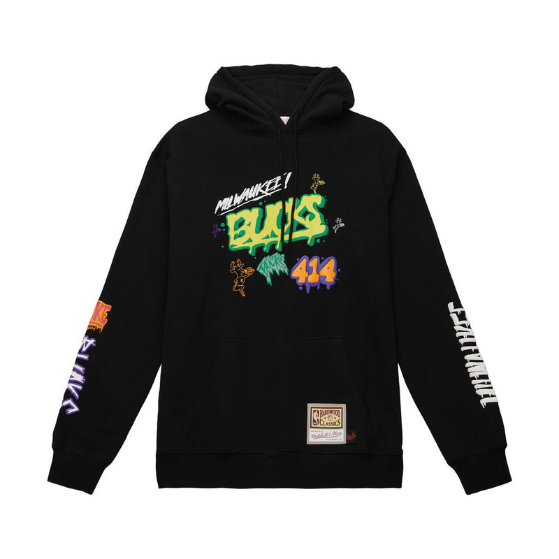 NBA SLAP STICKER HOODIE BUCKS - Image 1 NBA SLAP STICKER HOODIE BUCKS - Image 1