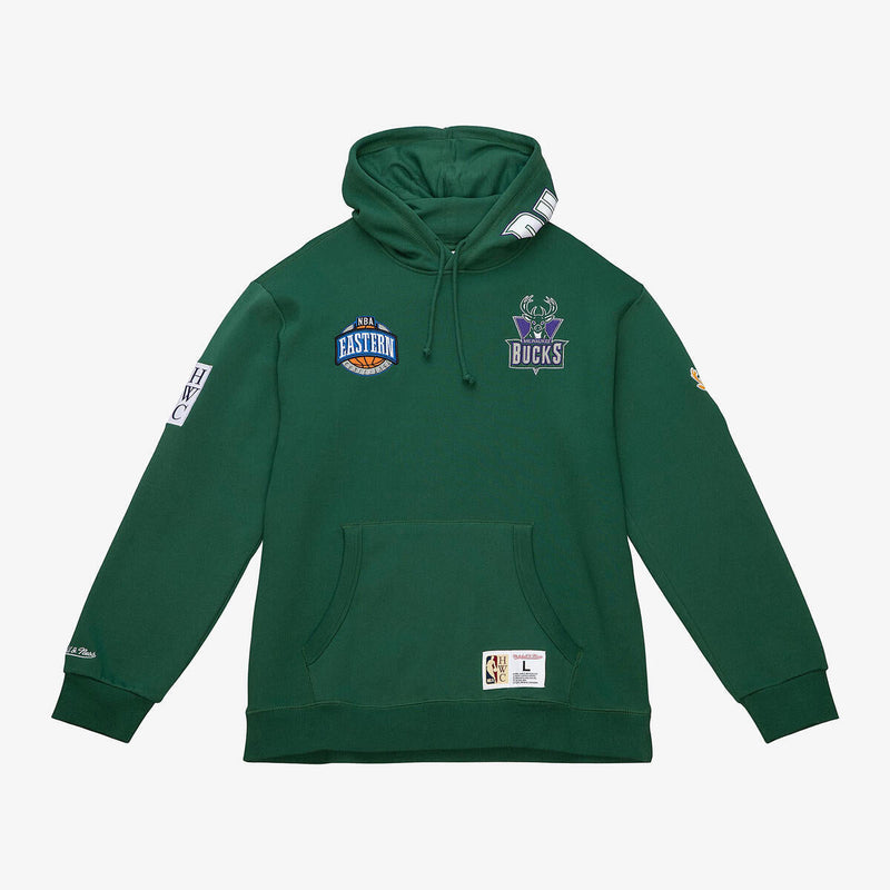 NBA M&N CITY COLLECTION FLEECE HOODIE BUCKS - Image 1 NBA M&N CITY COLLECTION FLEECE HOODIE BUCKS - Image 1