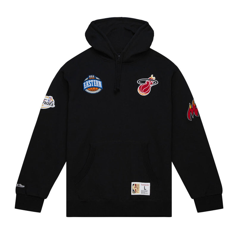 NBA M&N CITY COLLECTION FLEECE HOODIE HEAT Black FPHD4987-MHEYYPPPBLCK - Image 1 NBA M&N CITY COLLECTION FLEECE HOODIE HEAT Black FPHD4987-MHEYYPPPBLCK - Image 1