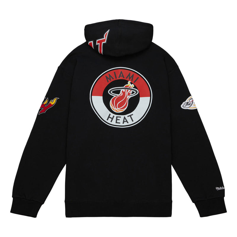 NBA M&N CITY COLLECTION FLEECE HOODIE HEAT Black FPHD4987-MHEYYPPPBLCK - Image 2 NBA M&N CITY COLLECTION FLEECE HOODIE HEAT Black FPHD4987-MHEYYPPPBLCK - Image 2