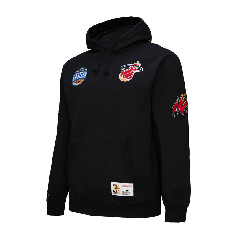 NBA M&N CITY COLLECTION FLEECE HOODIE HEAT Black FPHD4987-MHEYYPPPBLCK - Image 6 NBA M&N CITY COLLECTION FLEECE HOODIE HEAT Black FPHD4987-MHEYYPPPBLCK - Image 6