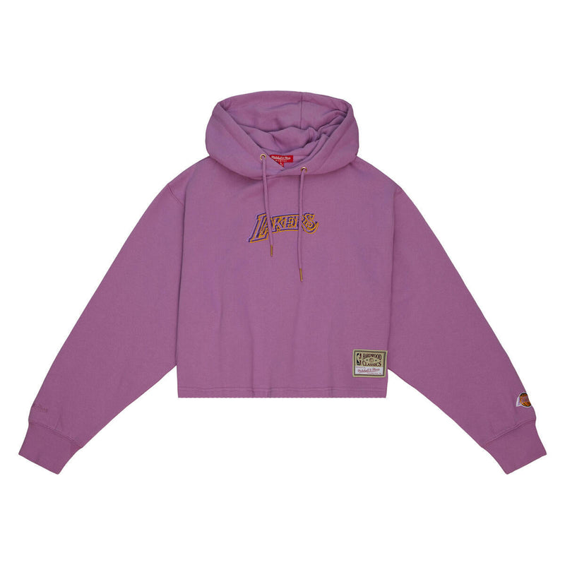 NBA W GOLDEN HOUR GLAZE CROP HOODIE LAKERS - Image 1 NBA W GOLDEN HOUR GLAZE CROP HOODIE LAKERS - Image 1