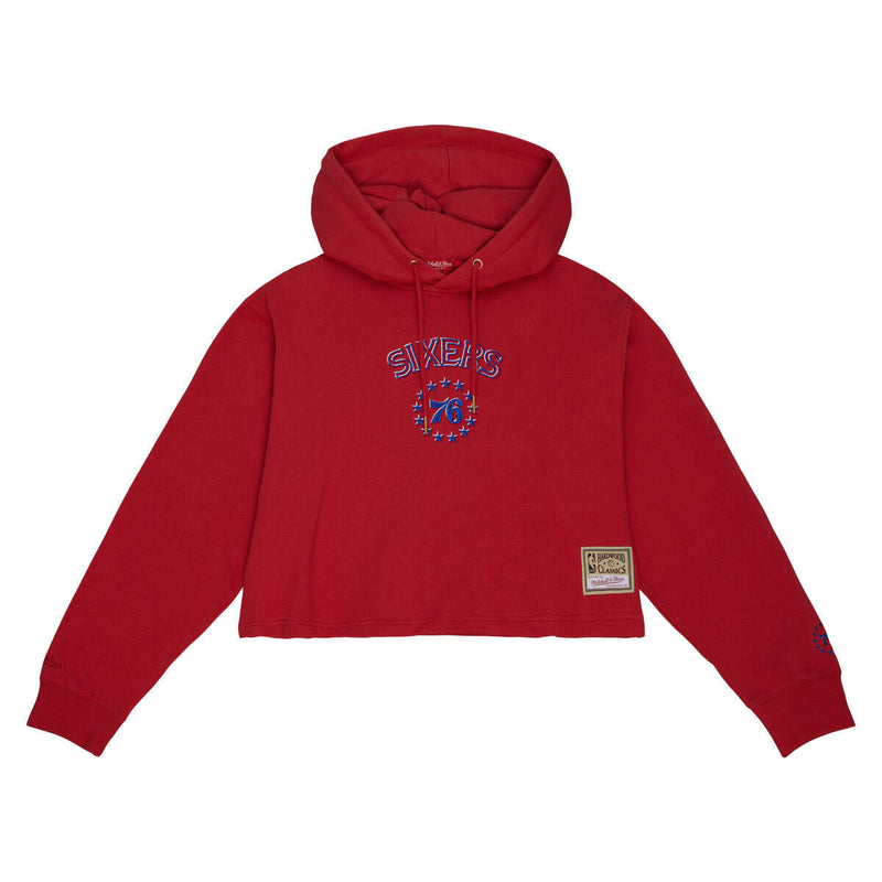 NBA W GOLDEN HOUR GLAZE CROP HOODIE 76ERS - Image 2 NBA W GOLDEN HOUR GLAZE CROP HOODIE 76ERS - Image 2
