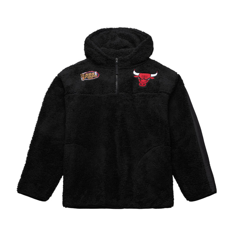 NBA POLAR FLEECE 1/4 ZIP PULLOVER HOODIE BULLS Black FPHD5933-CBUYYPPPBLCK - Image 1 NBA POLAR FLEECE 1/4 ZIP PULLOVER HOODIE BULLS Black FPHD5933-CBUYYPPPBLCK - Image 1