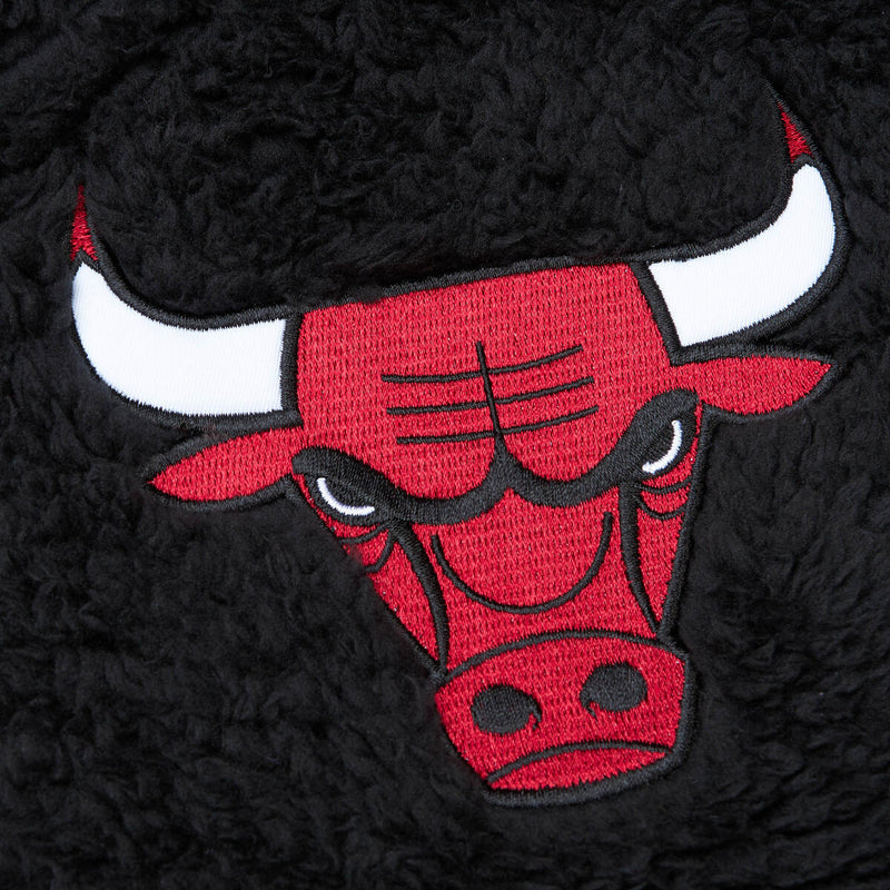 NBA POLAR FLEECE 1/4 ZIP PULLOVER HOODIE BULLS Black FPHD5933-CBUYYPPPBLCK - Image 3 NBA POLAR FLEECE 1/4 ZIP PULLOVER HOODIE BULLS Black FPHD5933-CBUYYPPPBLCK - Image 3