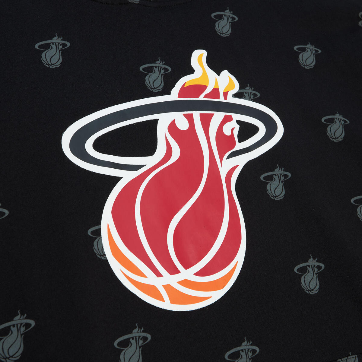 NBA AOP FLEECE HOODIE HEAT Black FPHD5940-MHEYYPPPBLCK - Image 3
