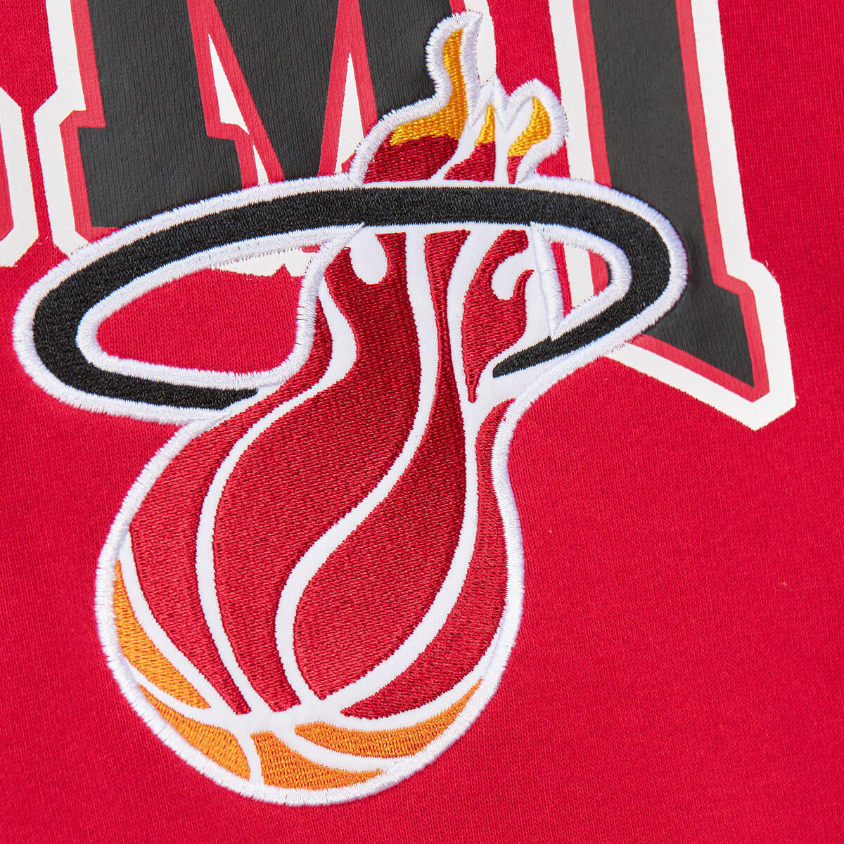 NBA PREMIUM FLEECE HOODIE VINTAGE LOGO HEAT Scarlet FPHD6593-MHEYYPPPSCAR - Image 4