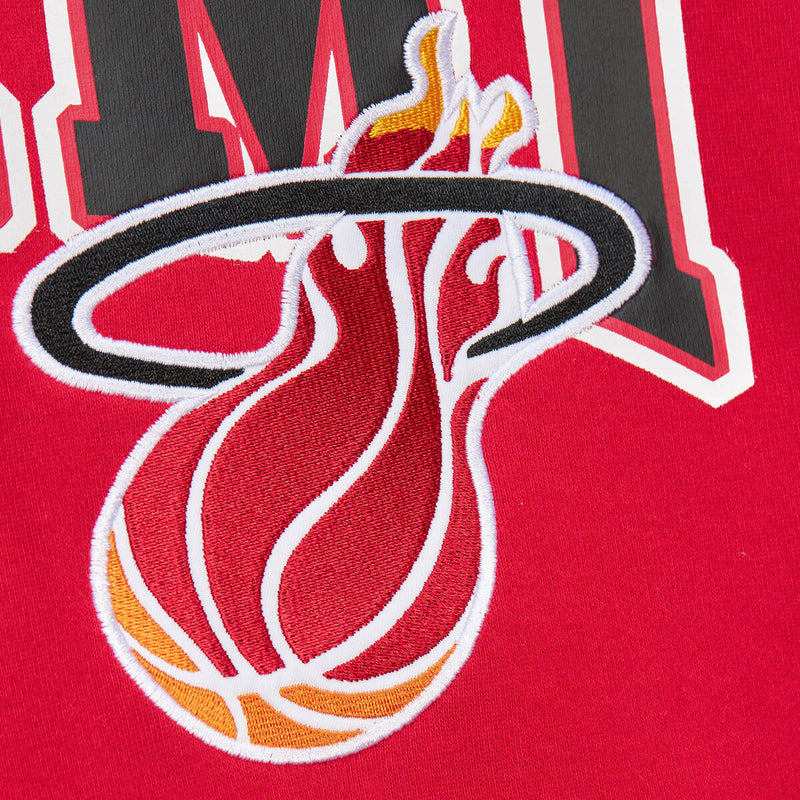 NBA PREMIUM FLEECE HOODIE VINTAGE LOGO HEAT Scarlet FPHD6593-MHEYYPPPSCAR - Image 4 NBA PREMIUM FLEECE HOODIE VINTAGE LOGO HEAT Scarlet FPHD6593-MHEYYPPPSCAR - Image 4
