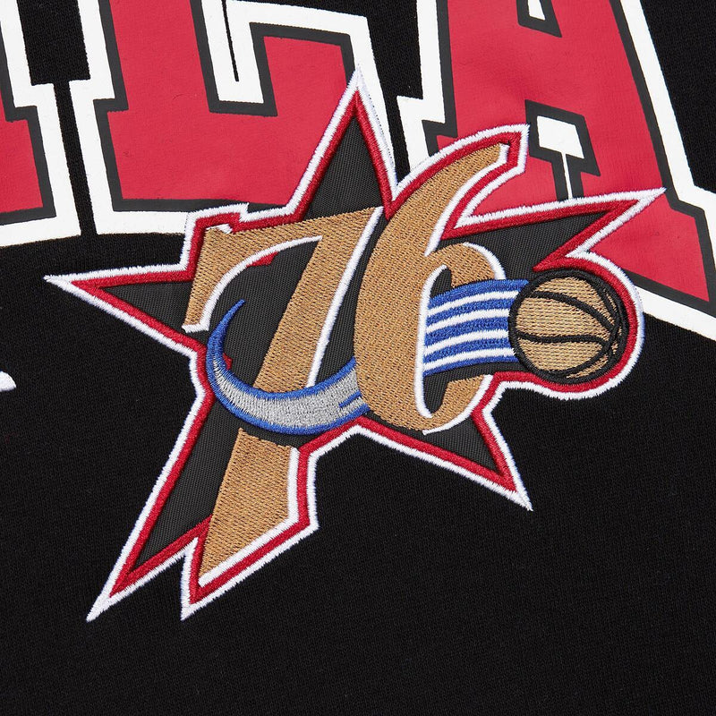 NBA PREMIUM FLEECE HOODIE VINTAGE LOGO 76ERS Black FPHD6593-P76YYPPPBLCK - Image 1 NBA PREMIUM FLEECE HOODIE VINTAGE LOGO 76ERS Black FPHD6593-P76YYPPPBLCK - Image 1
