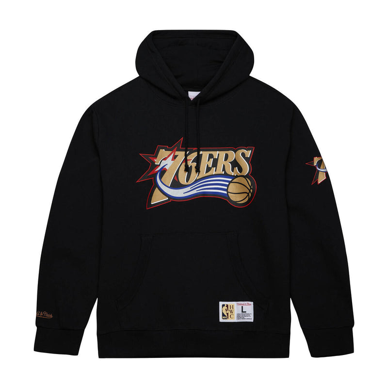 NBA GAME TIME FLEECE HOODIE VINTAGE LOGO 76ERS Black FPHD7317-P76YYPPPBLCK - Image 3 NBA GAME TIME FLEECE HOODIE VINTAGE LOGO 76ERS Black FPHD7317-P76YYPPPBLCK - Image 3