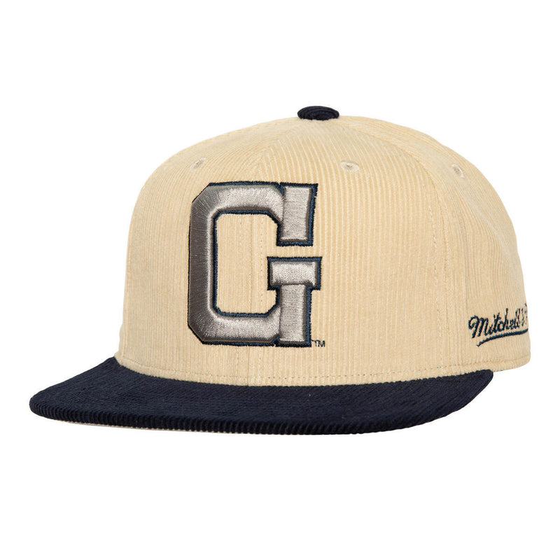 NCAA 2 TONE TEAM CORD FITTED GEORGETOWN Off White HHSF5985-GTWYYPPPOFWH - Image 1 NCAA 2 TONE TEAM CORD FITTED GEORGETOWN Off White HHSF5985-GTWYYPPPOFWH - Image 1