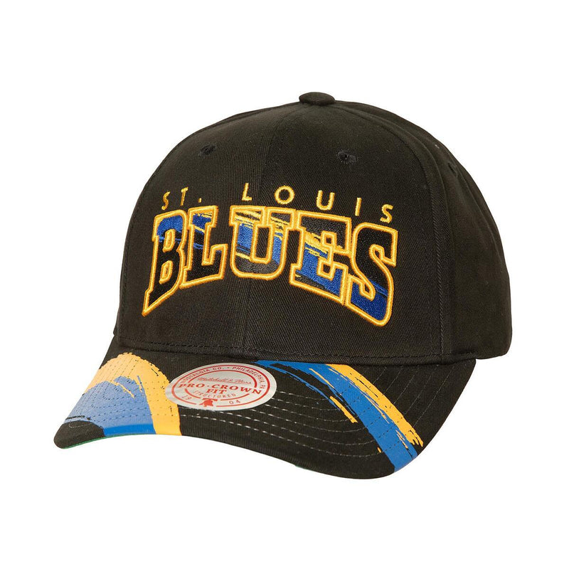 NHL BRUSHED PAST YA PRO SNAPBACK VNTG BLUES Black HHSS5995-SLUYYPPPBLCK - Image 1 NHL BRUSHED PAST YA PRO SNAPBACK VNTG BLUES Black HHSS5995-SLUYYPPPBLCK - Image 1