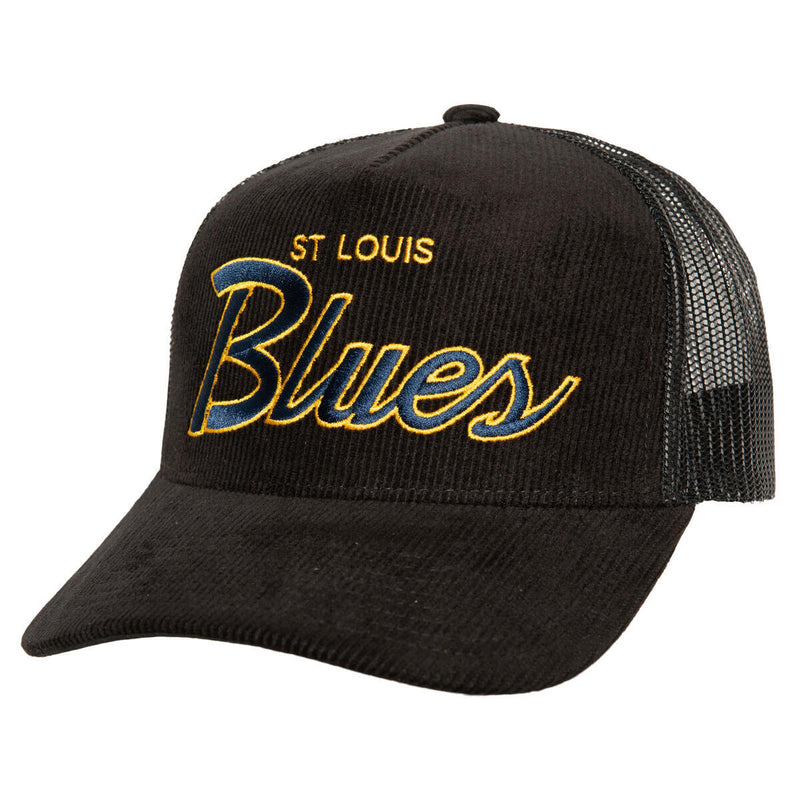 NHL TIMES UP TRUCKER VNTG BLUES Black HHSS6006-SLUYYPPPBLCK - Image 1 NHL TIMES UP TRUCKER VNTG BLUES Black HHSS6006-SLUYYPPPBLCK - Image 1
