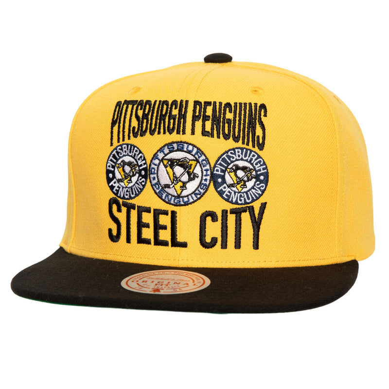 NHL CITY LOVE SNAPBACK VNTG PENGUINS Yellow HHSS7298-PPEYYPPPYELL - Image 1 NHL CITY LOVE SNAPBACK VNTG PENGUINS Yellow HHSS7298-PPEYYPPPYELL - Image 1