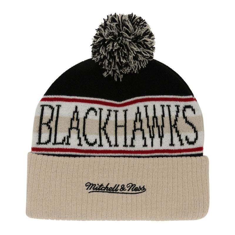 NHL CLASSIC POM KNIT BLACKHAWKS - Black - Image 2 NHL CLASSIC POM KNIT BLACKHAWKS - Black - Image 2