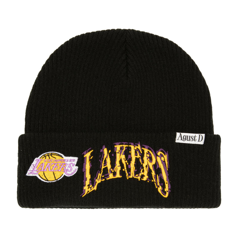NBA SUGA GLITCH CUFF KNIT LAKERS Black HK2073-LALBLCK - Image 1 NBA SUGA GLITCH CUFF KNIT LAKERS Black HK2073-LALBLCK - Image 1