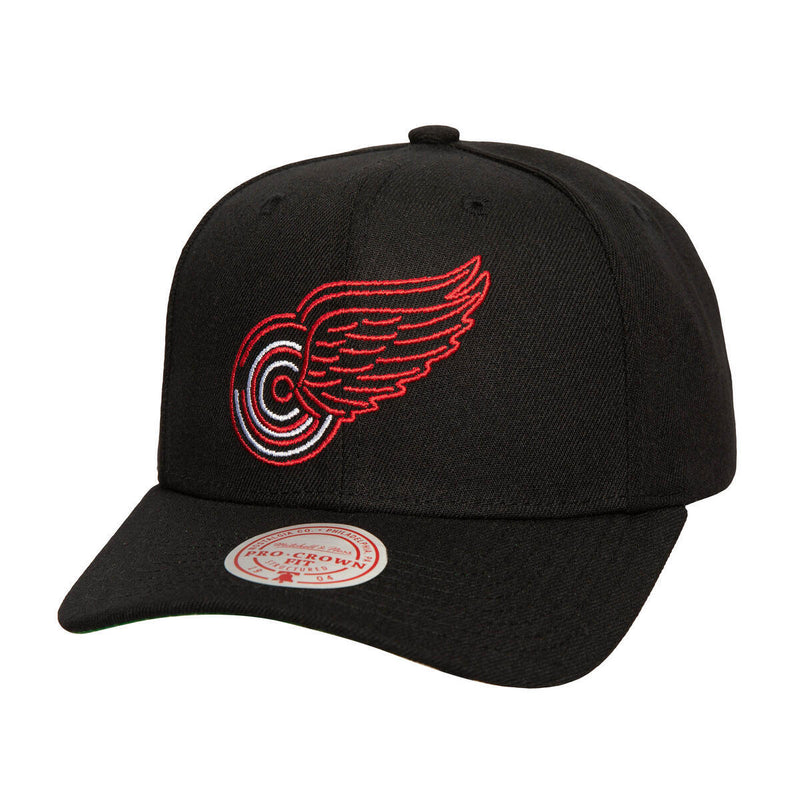 NHL NEON LOGO PRO SNAPBACK RED WINGS Black HP9572-DRWBLCK - Image 1 NHL NEON LOGO PRO SNAPBACK RED WINGS Black HP9572-DRWBLCK - Image 1