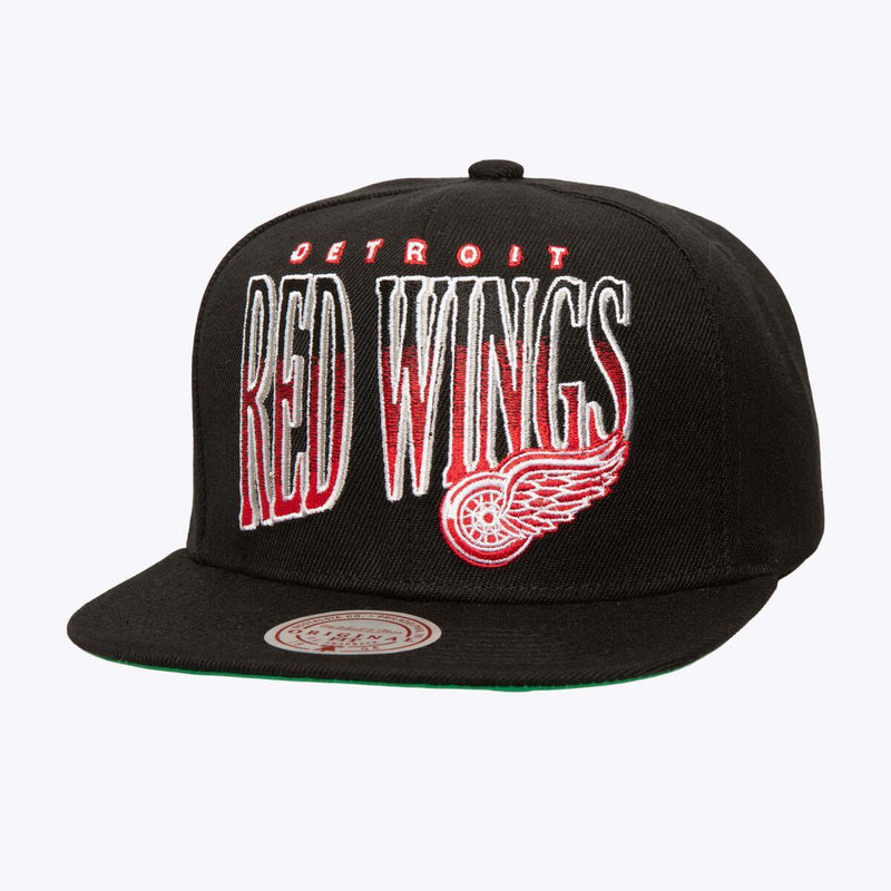 NHL LINE WORK SNAPBACK VNTG RED WINGS Black HS8529-DRWBLCK - Image 1 NHL LINE WORK SNAPBACK VNTG RED WINGS Black HS8529-DRWBLCK - Image 1