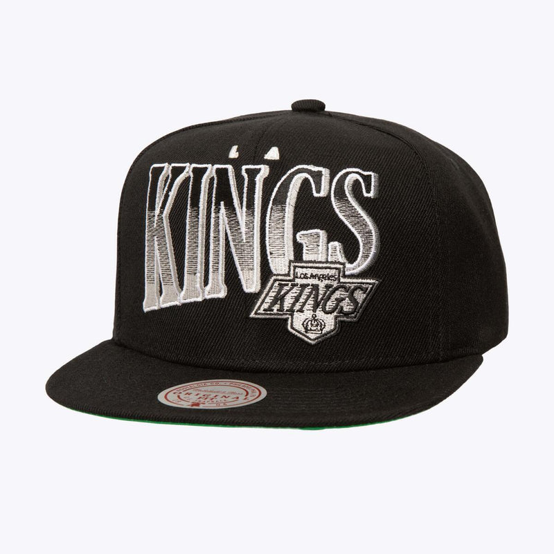 NHL LINE WORK SNAPBACK VNTG KINGS Black HS8529-LAKBLCK - Image 1 NHL LINE WORK SNAPBACK VNTG KINGS Black HS8529-LAKBLCK - Image 1