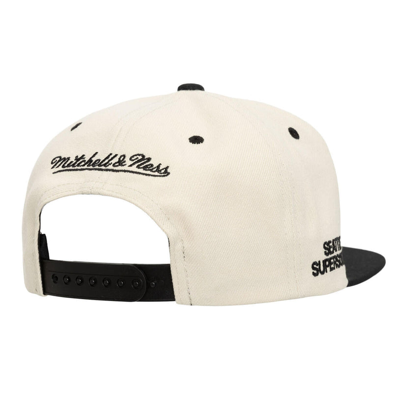 NBA EVERGREEN CREAM BLACK SNAPBACK HWC SUPERSONICS Off White HS9562-SSUOFWH - Image 2 NBA EVERGREEN CREAM BLACK SNAPBACK HWC SUPERSONICS Off White HS9562-SSUOFWH - Image 2