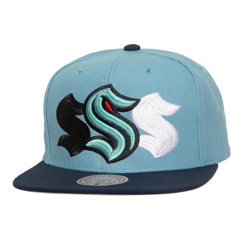 NHL TRIPLE UP SNAPBACK KRAKEN Light Blue HS9990-SKRLTBL - Image 1 NHL TRIPLE UP SNAPBACK KRAKEN Light Blue HS9990-SKRLTBL - Image 1