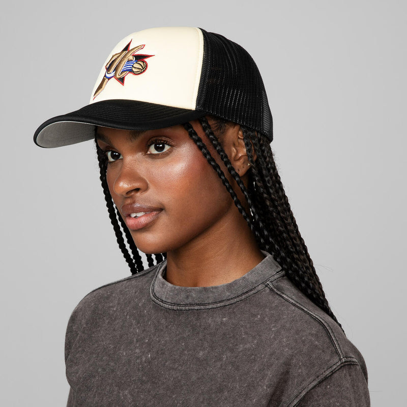 NBA VINTAGE BLOCK TRUCKER HWC 76ERS - Cream - Image 5 NBA VINTAGE BLOCK TRUCKER HWC 76ERS - Cream - Image 5