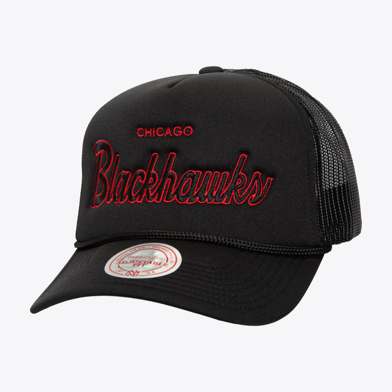 NHL SCRIPT TRUCKER BLACKHAWKS Black HT8218-CBHBLCK - Image 1 NHL SCRIPT TRUCKER BLACKHAWKS Black HT8218-CBHBLCK - Image 1
